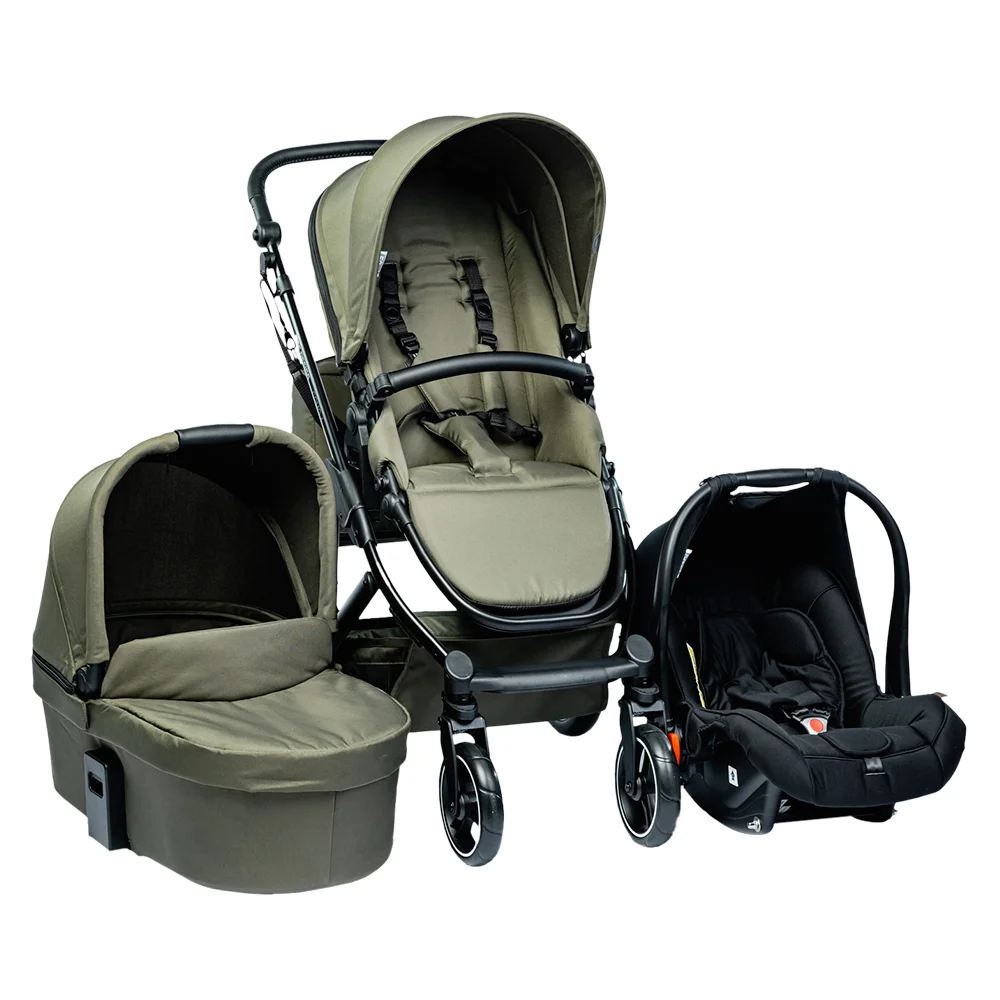 Carrinho De Bebê Trio Como 4 Abc Design - Olive