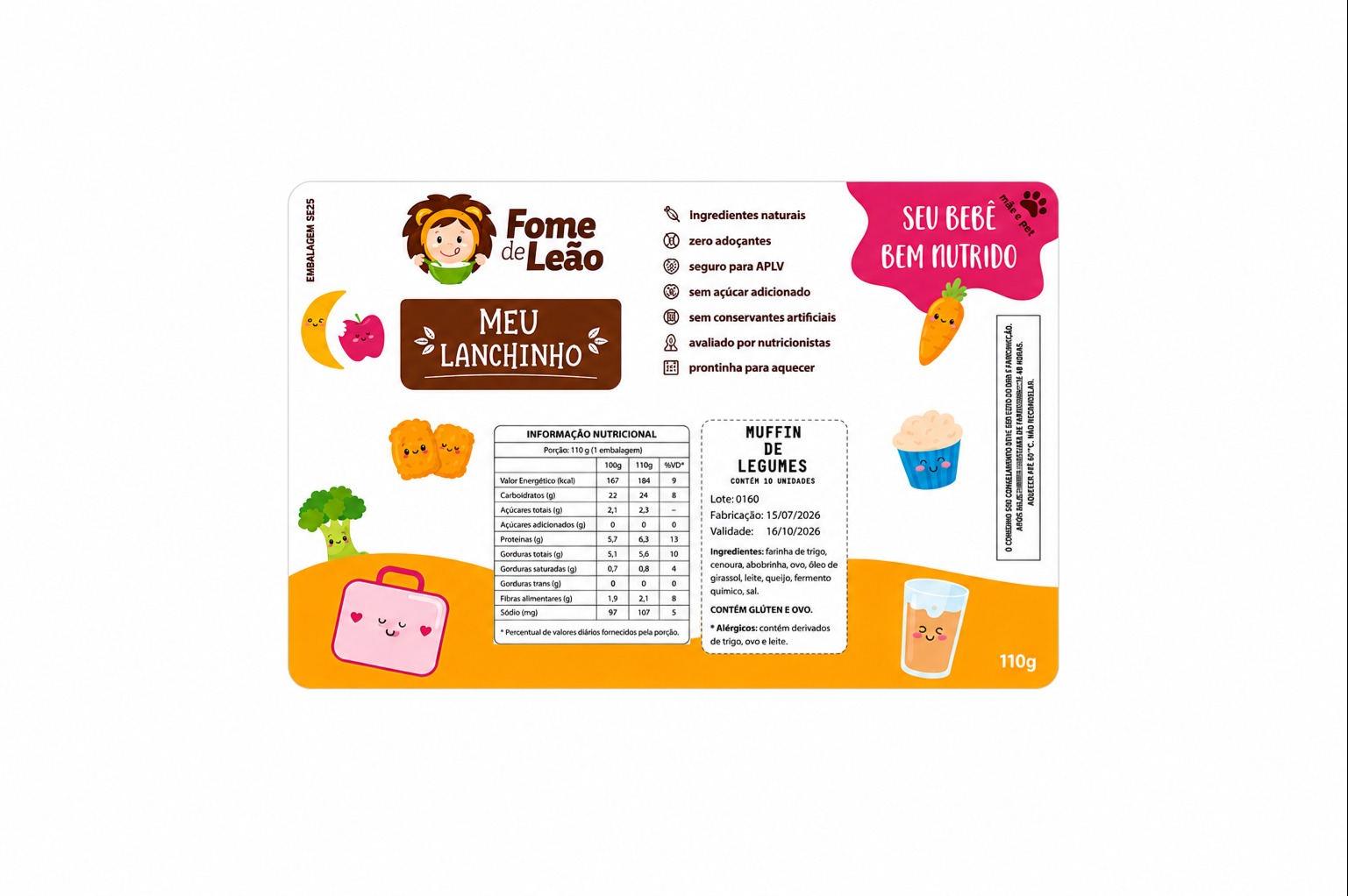 Muffin de Legumes- Fome de Leão