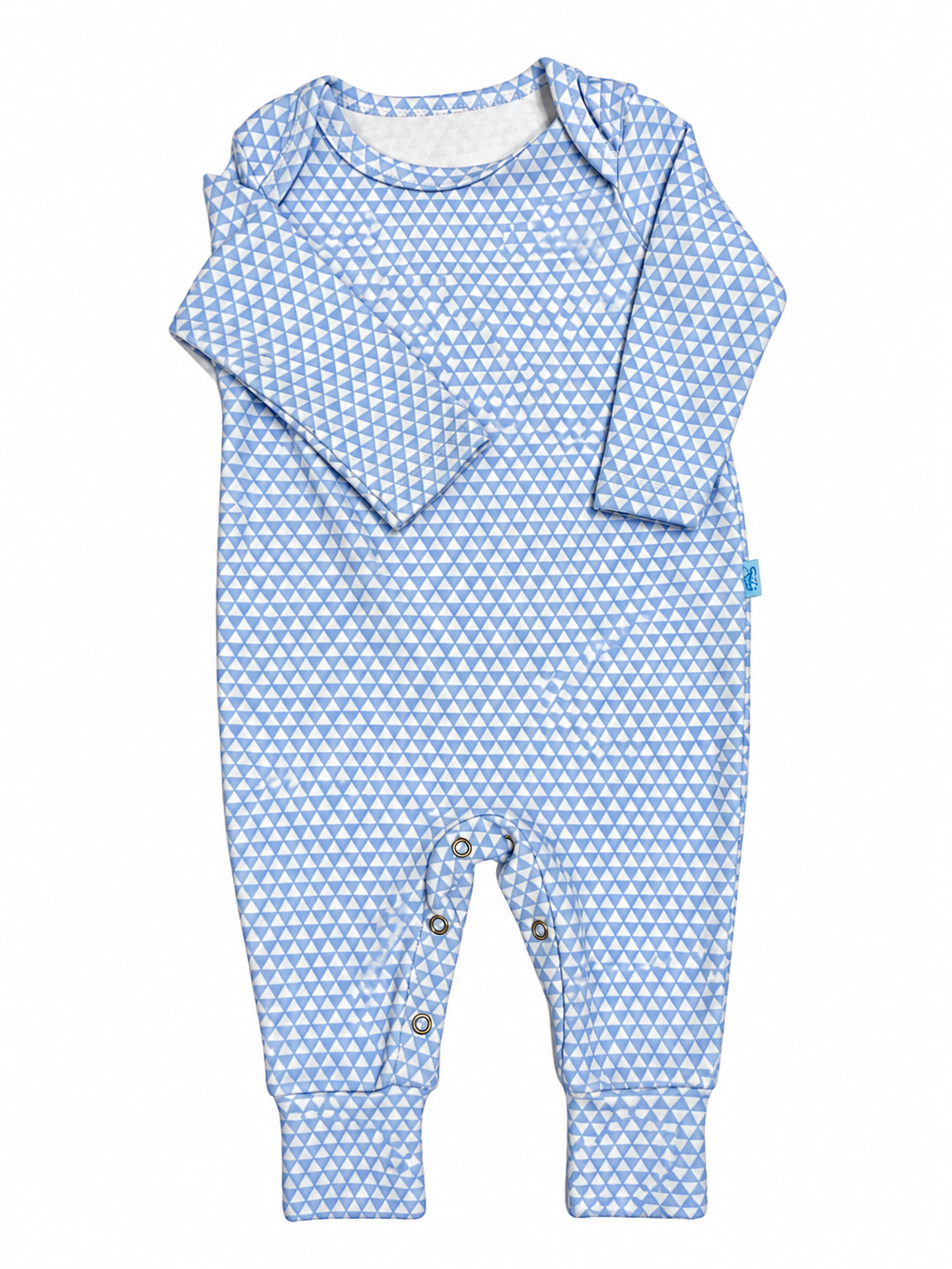 Body Manga Longa Tamanho P - Hug - Azul Losango