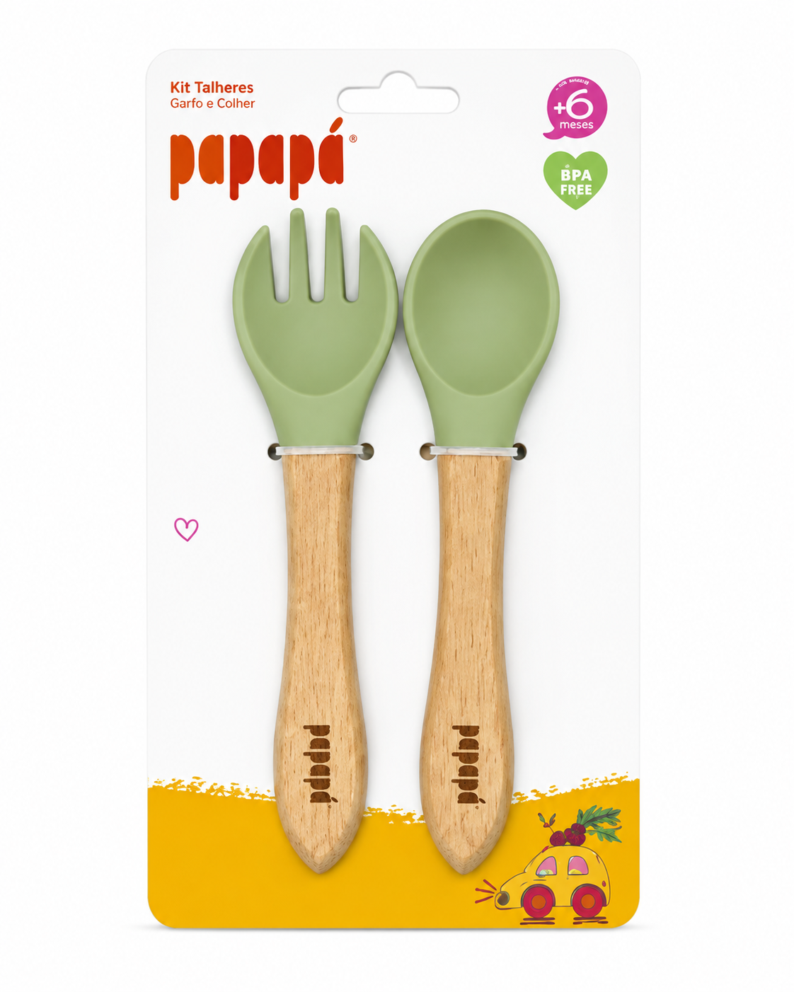 Kit de Talheres Infantil Papapá