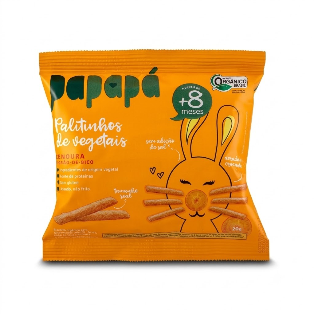 Palitinhos de Cenoura e Grão-de-bico