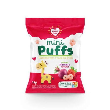 Mini Puffs de Beterraba e Morango