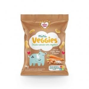 Mini Veggies  de Feijão, Arroz e Cenoura