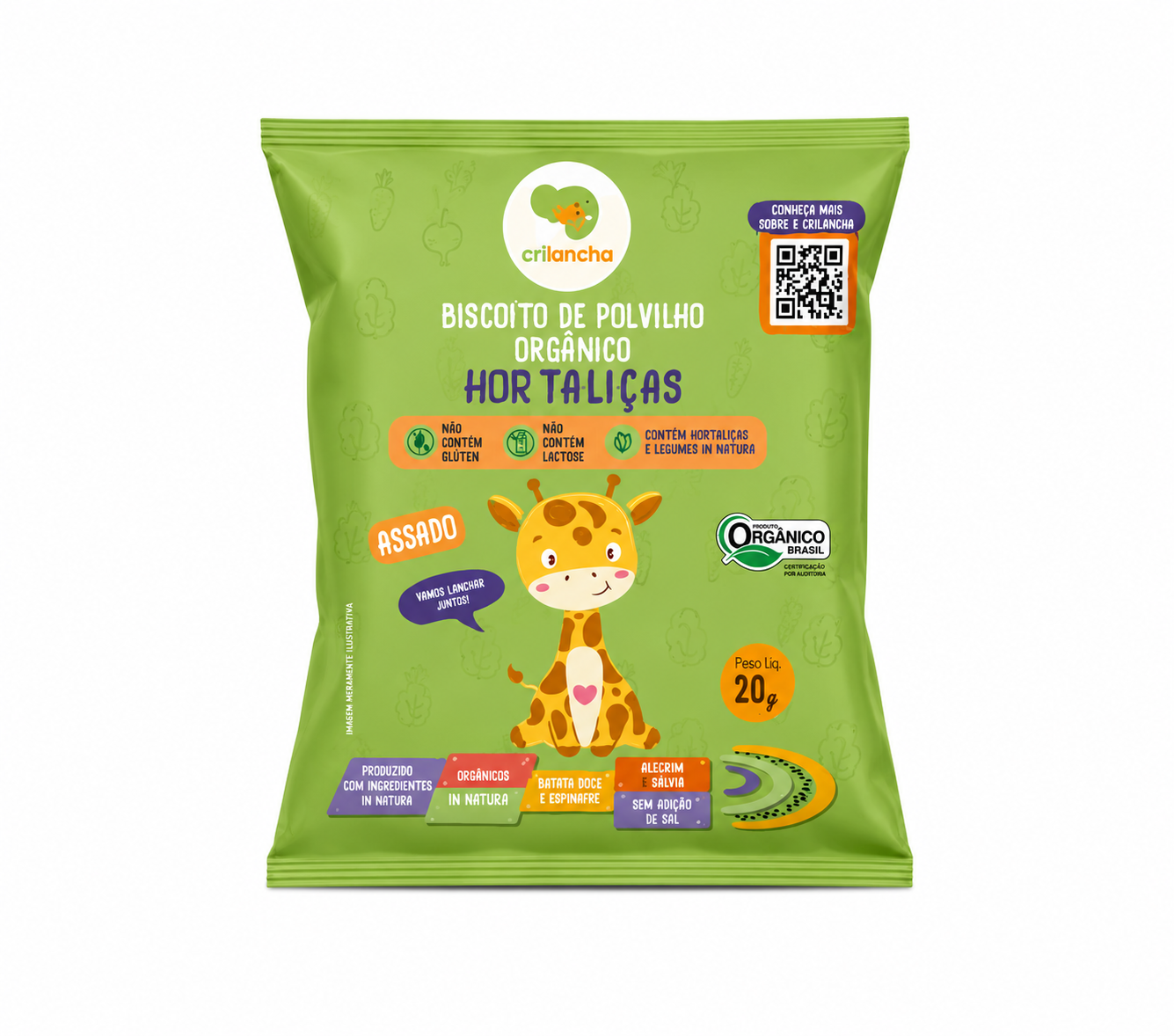 Biscoito de Polvilho Hortaliças Crilancha