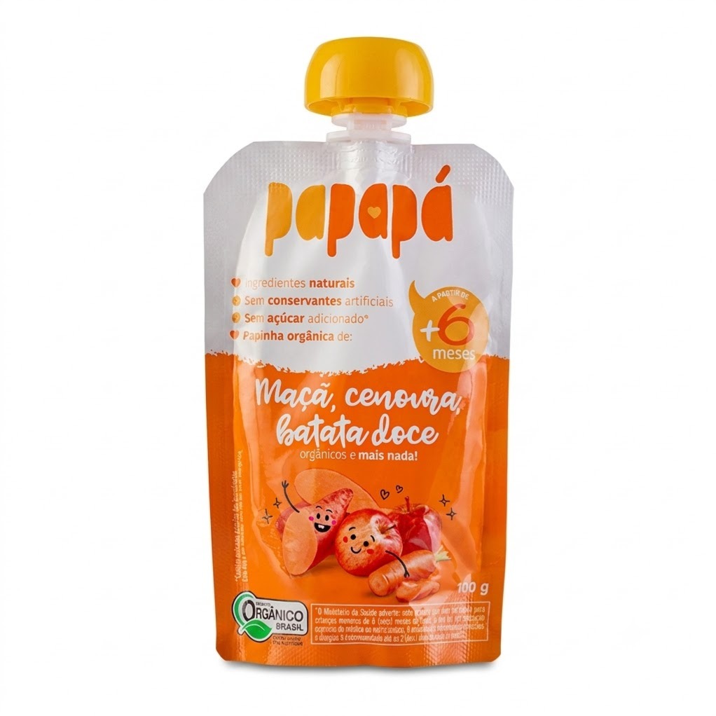 Papapa Papinha de Maçã , Cenoura e Batata-Doce