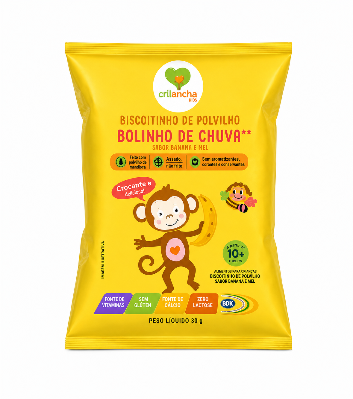 Polvilho Bolinho de Chuva Crilancha