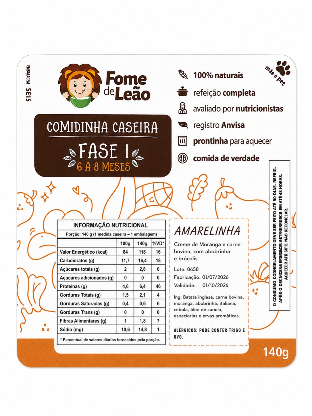 Amarelinha- Fome de Leão