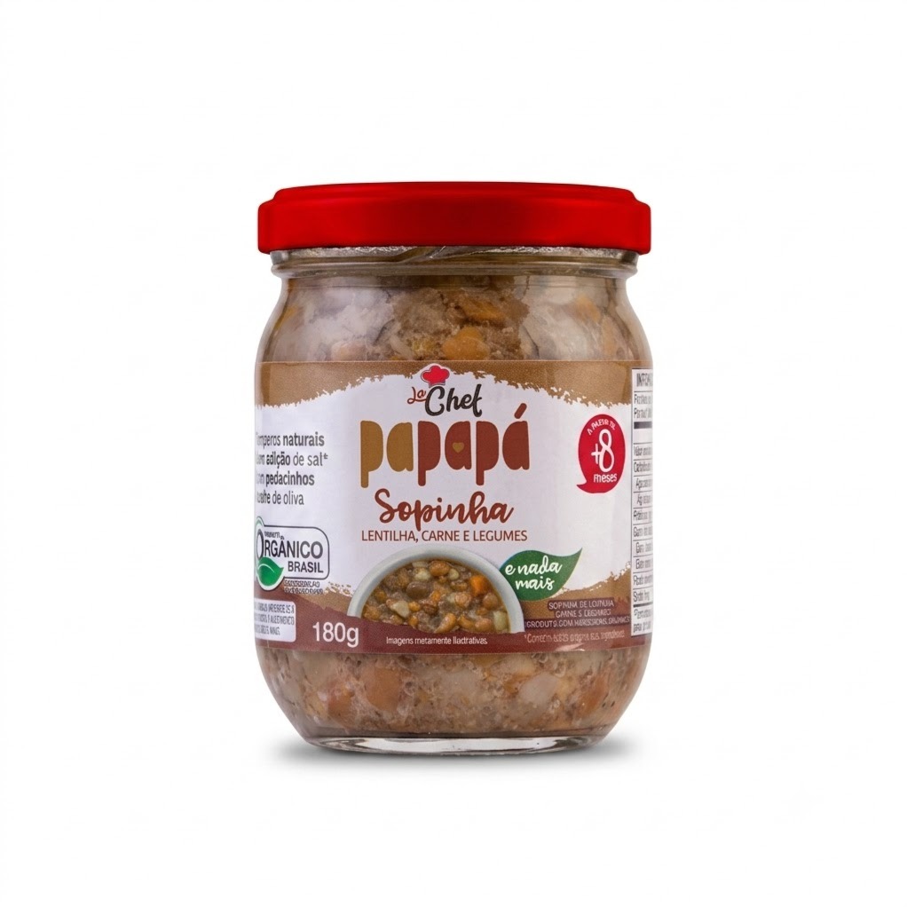 Sopinha Lentilha, carne e legumes