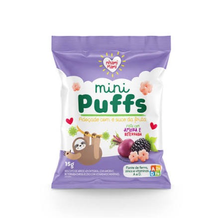 Mini Puffs de Amora e Beterraba