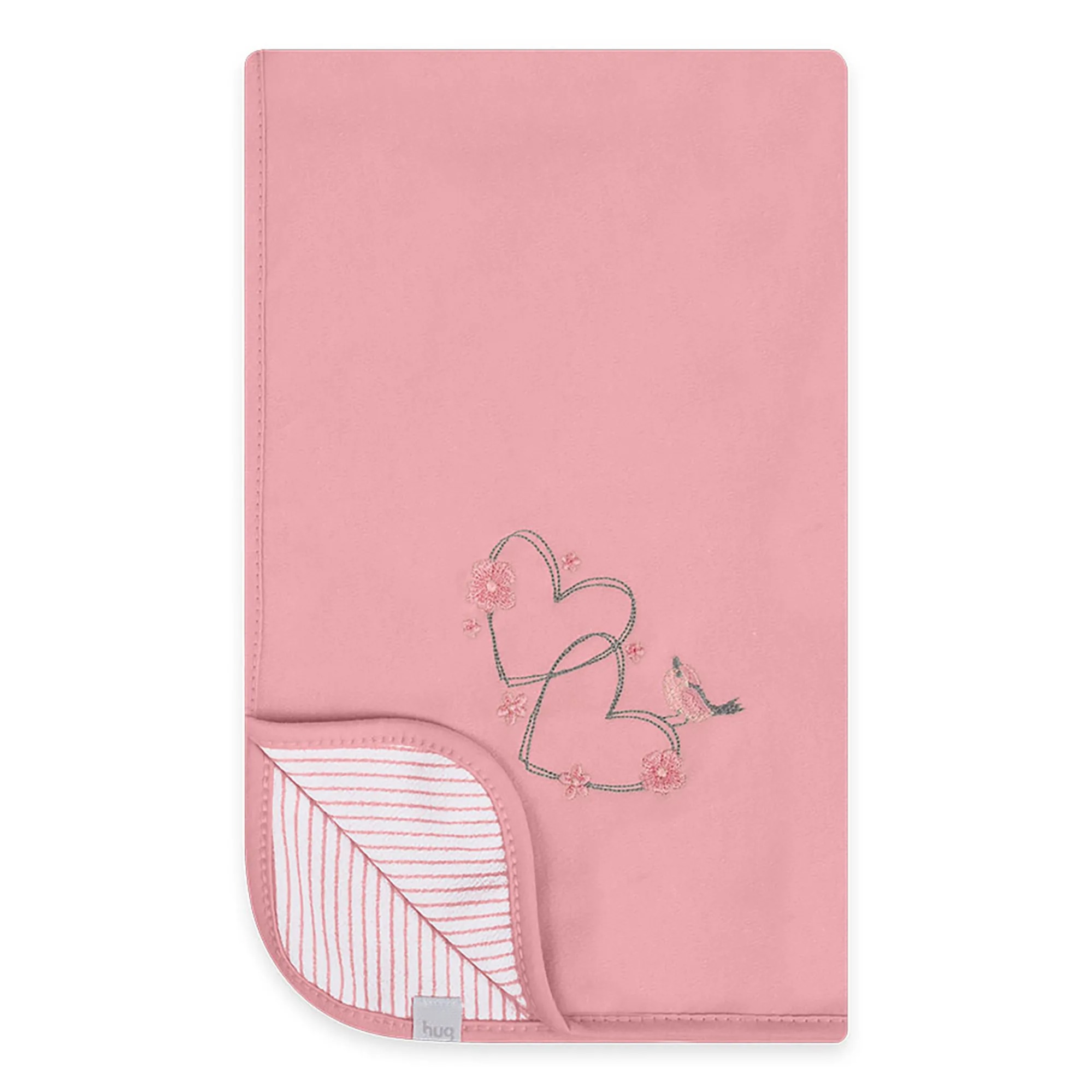 Manta De Suedine Meu Jardim Rosa - Hug