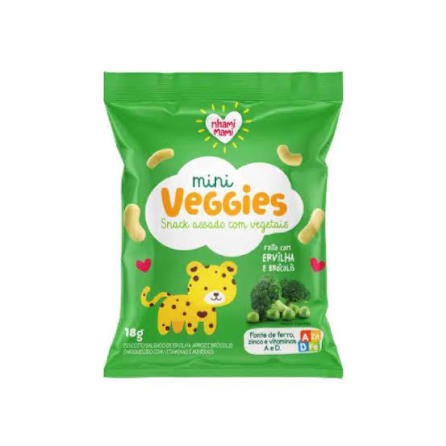 Mini Veggies de Ervilha e Brócolis