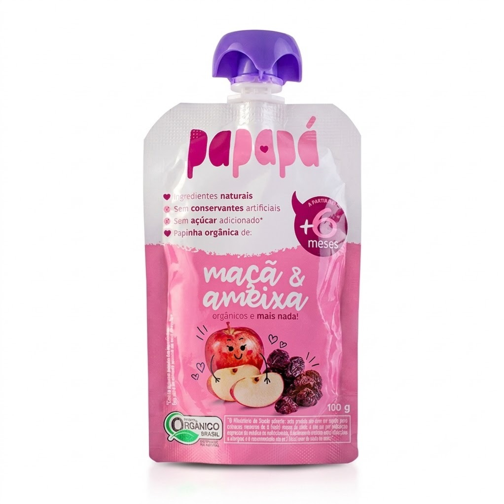 Papapa Papinha de Ameixa e Maçã