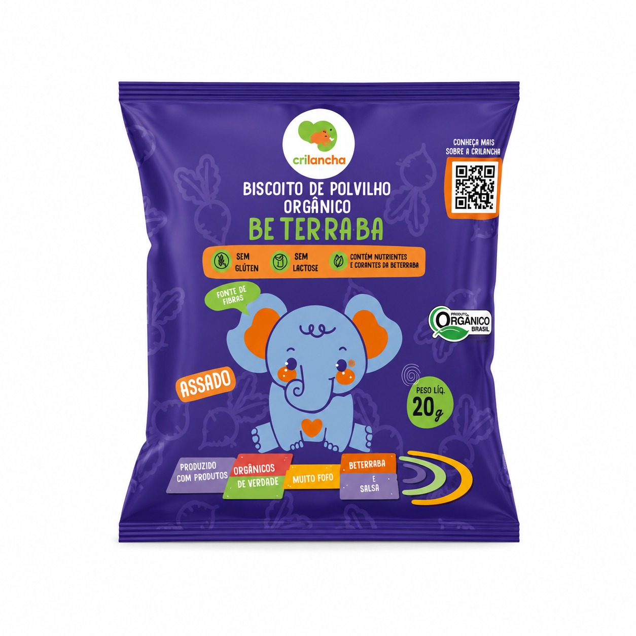 Biscoito de Polvilho Beterraba