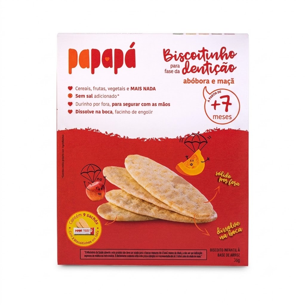 Biscoitinho de Dentição Maçã e Abobora