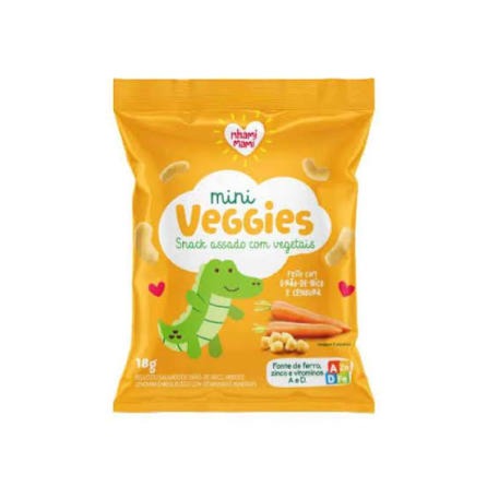 Mini Veggies de Grão de Bico e Cenoura