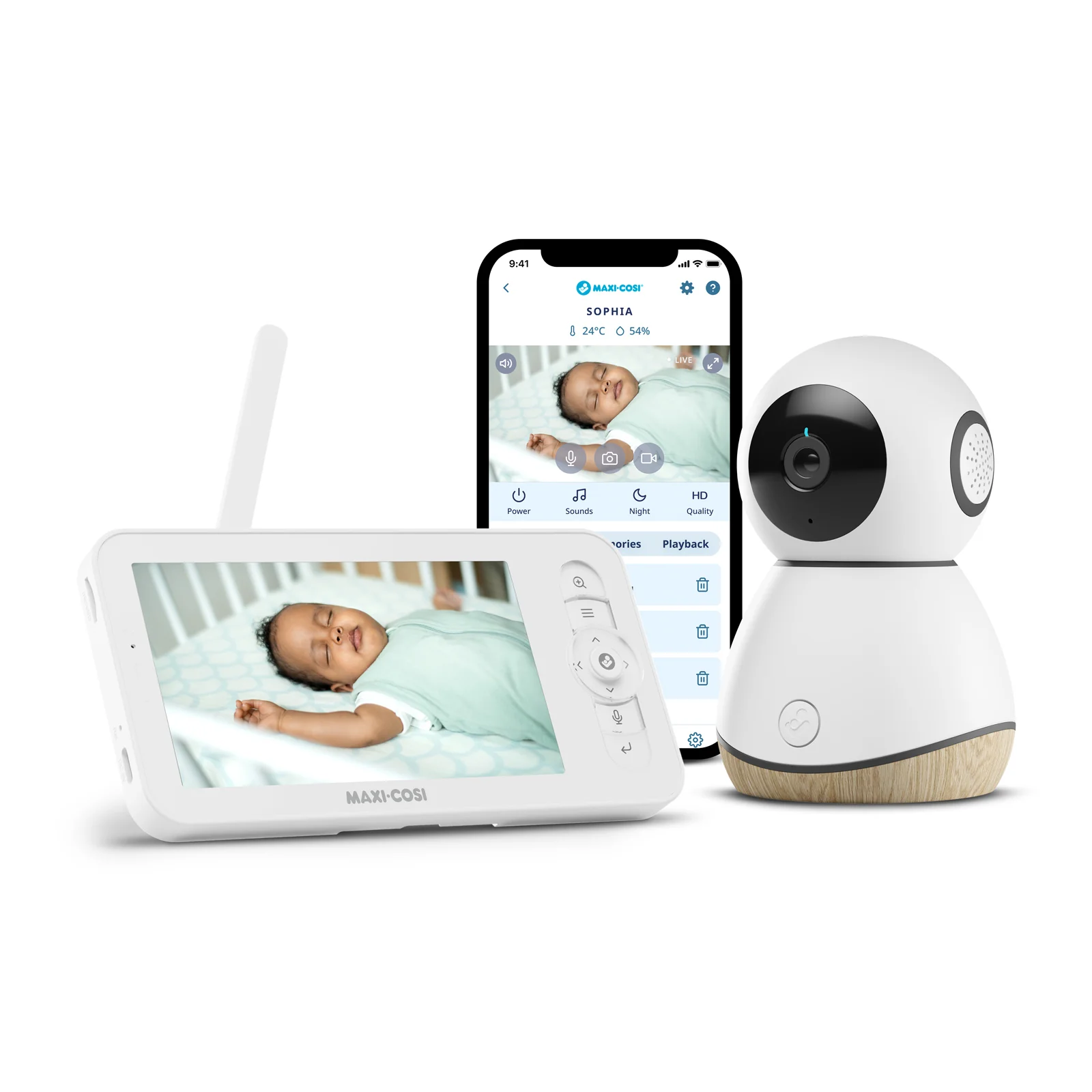 Babá Eletrônica See Pro com Monitor Maxi Cosi - branco