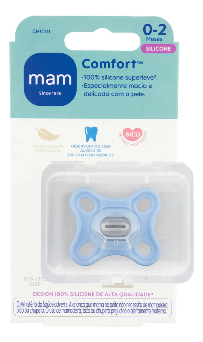 Chupeta Mam Confort Silicone 0-2 Meses