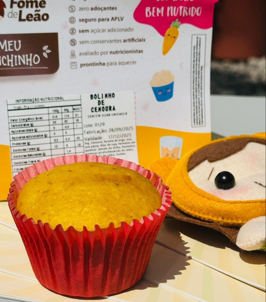 Bolinho de Cenoura- Fome de Leão
