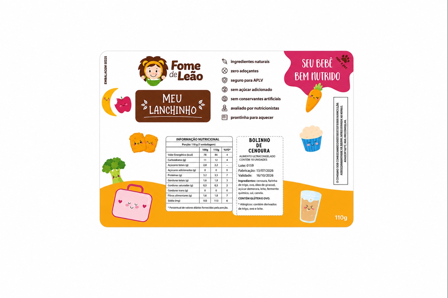 Bolinho de Cenoura- Fome de Leão
