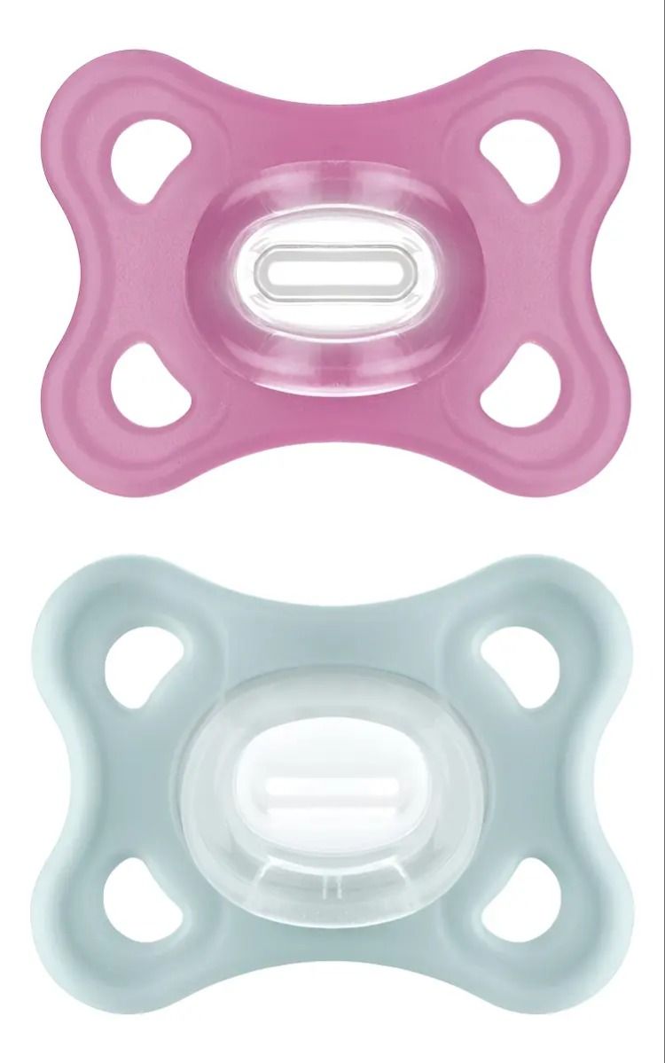 Chupeta MAM Comfort 100% silicone - 0-2 meses - Embalagem Dupla - 3