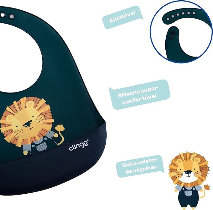 Babador Flex Luke com Bolso Coletor - 2