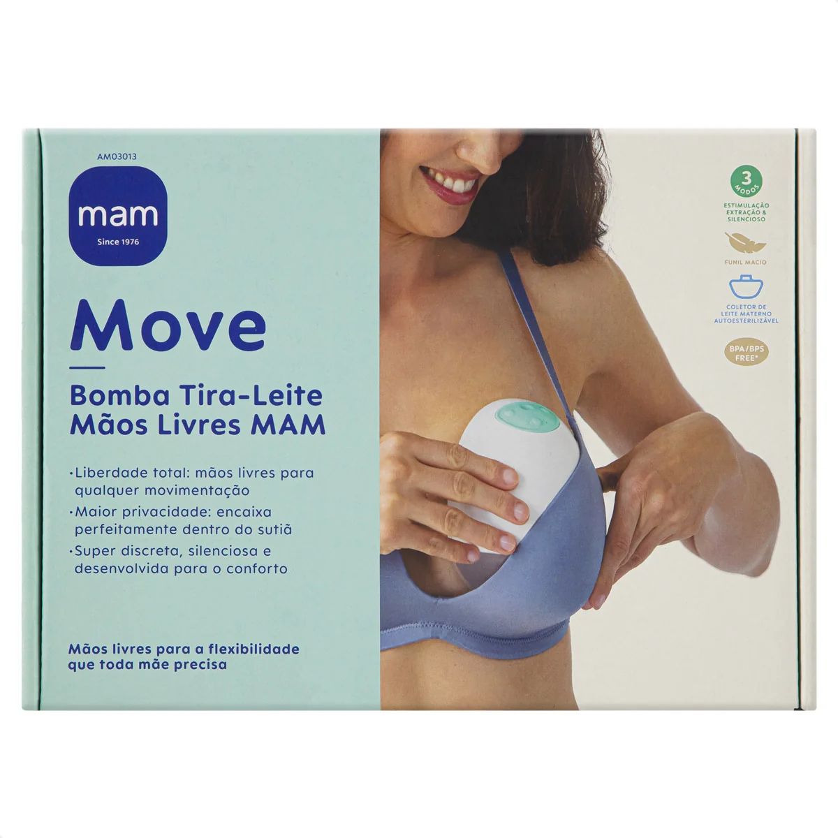 Move Bomba Tira-Leite Mãos Livres MAM - 1
