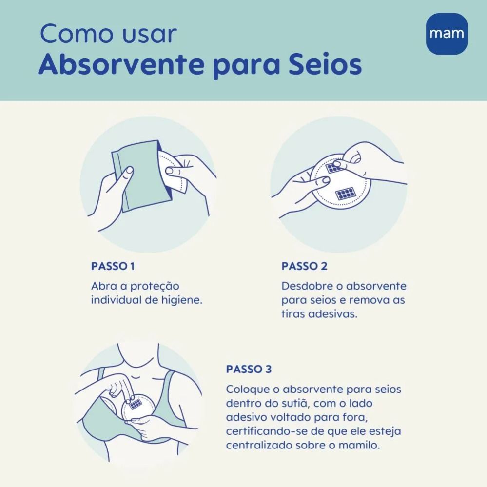 Absorvente para Seios MAM - 30 unidades - 3