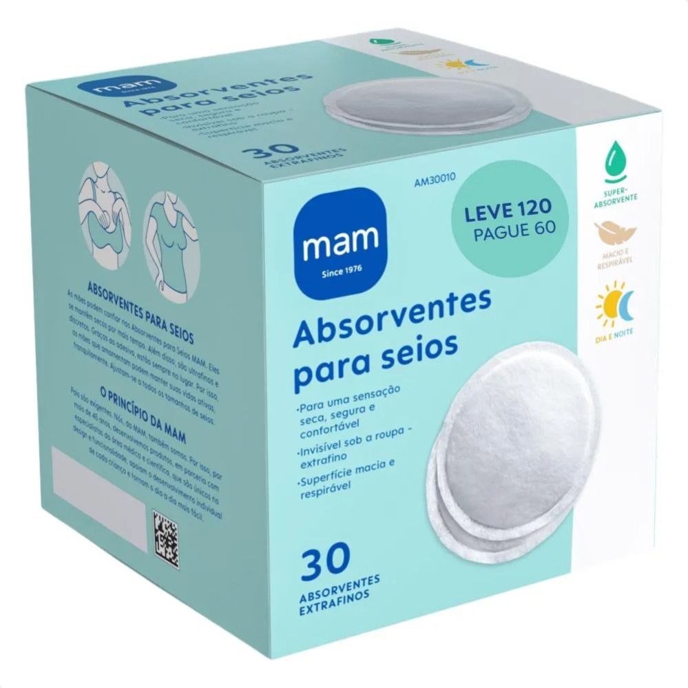 Absorvente para Seios MAM - 30 unidades - 1